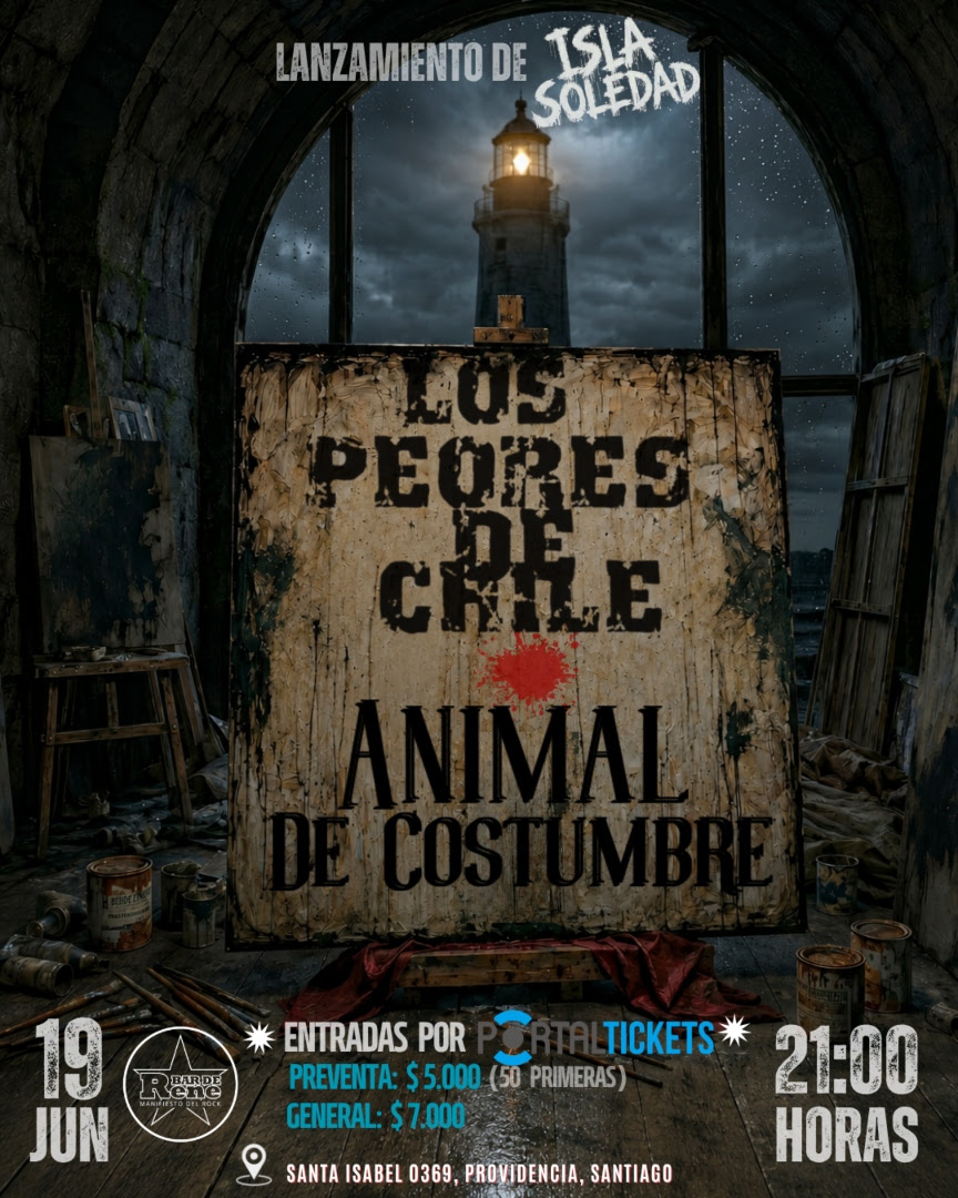 Los Peores de Chile lanzarán en vivo su nuevo single